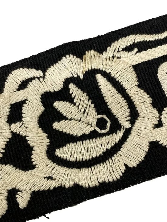 DIOR/ChristianDior Black Cream Cotton Belt main image 7